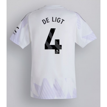 Billige Fotballdrakt Manchester United Matthijs de Ligt #4 Replika Bortedrakt 2025-26 Kortermet